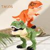 1 Set Swallowing Roaring Dinosaur Toy with Cage Movable Mouth Swing Tail Kids Tyrannosaurus Rex Action Figure Realistic Dino Model Toddlers Boys