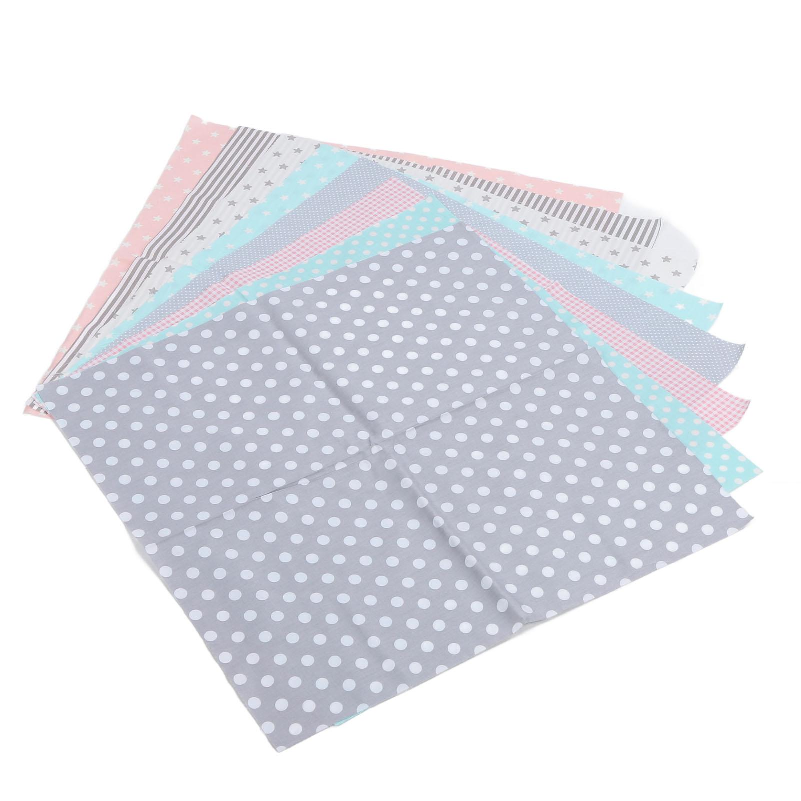 

8pcs Quilting Cloth Soft Breathable Skin Friendly Cotton Sewing Fabric for Craft Clothes 50x50cm