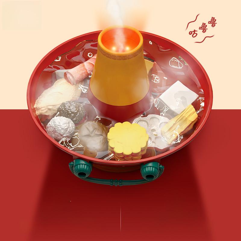 Children's Electric Kitchen Playset: Steam-Spraying Hot Pot Toy for Boys and Girls (Ages 3-6)