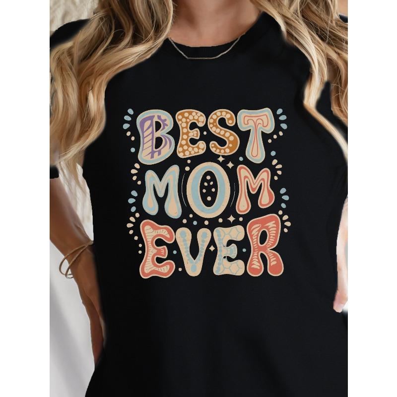 

Women s Pure Retro T-Shirt Suitable for Mom - Casual Round Neck Comfort Fit Soft Breathable Casual Attire, Machine Washable Year-Round Versatile Top 4XL чорний