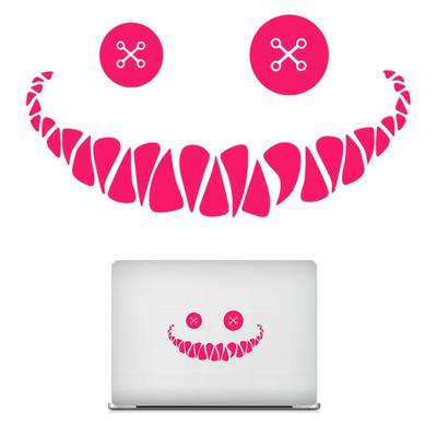 Devil Smile Sticker,Waterproof Creative Car Sticker | Smile Face Wall Decal for Car Window,