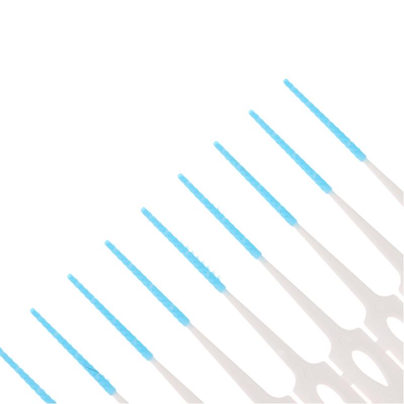 Interdental Silicone Brushes 200 Units Dental Toothpicks Brush Between Teeth With Thread Oral Cleaning Tools