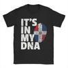 Unisex Its In My DNA Dominican Republic Flag T Shirt Cotton Tops Amazing Short Sleeve Round Neck Tees Printing TShirts