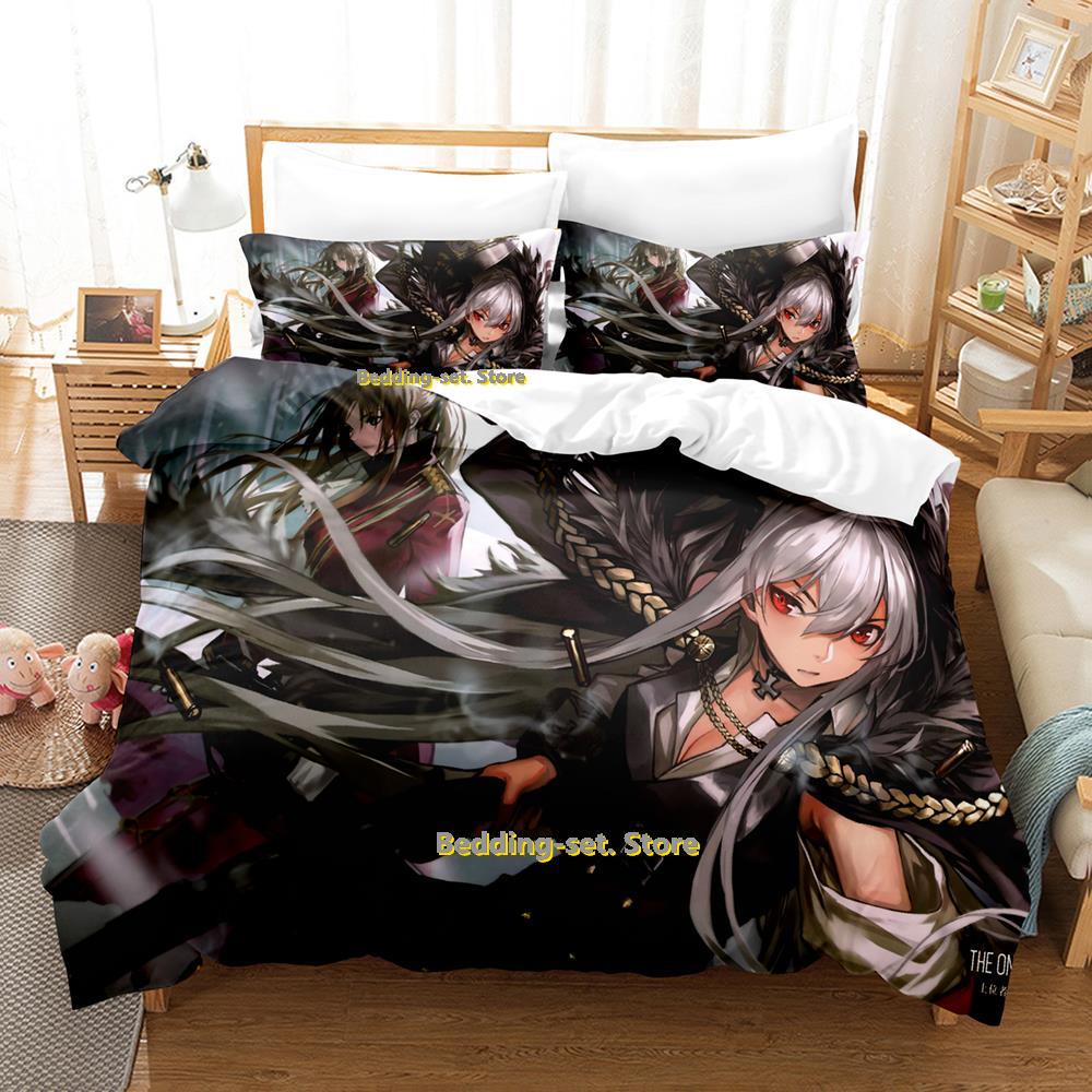 Girls Frontline Bedding Set Single Twin Full Queen King Size Bed Set Adult Kid Bedroom Duvetcover Sets Anime Parure De Lit Bed