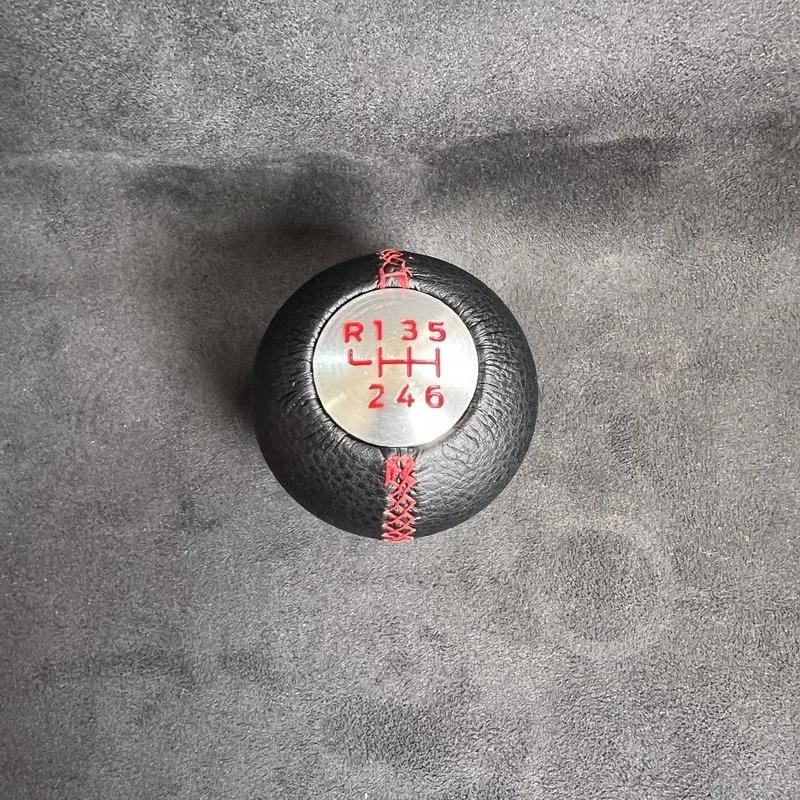 New Leather 5 6 Speed Gear Shift Knob For Mitsubishi Lancer Lancer EX Gear Ball Head 6 speed