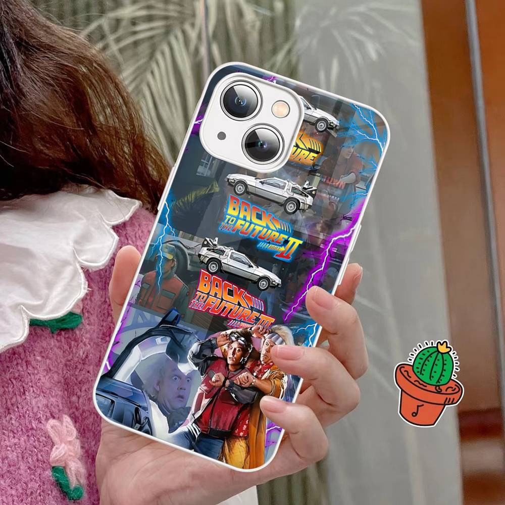 

Movie B-Back To The F-Future Tempered Glass For Iphone 14 13 12 11 Pro Mini XS MAX 14Plus X XS XR Cover iphone 13