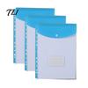 Waterproof Document Case 11 Hole Expanding File Pockets, Reusable PP Sleeves, Transparent Mesh Pouch Organizer Bag for Home Office And School Card