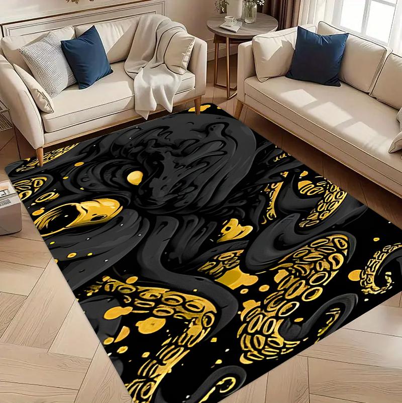 Octopus Tentacle Carpet Mat Rug Home Decoration Living Room Bedroom Floor Decor Ocean Style Non Slip Rugs Rugs for Bedroom Decor