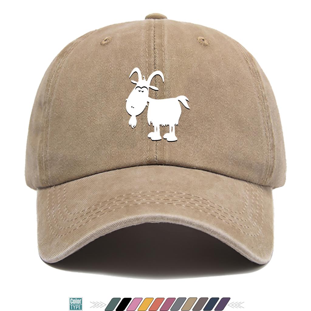 Simple Style Goat Print Truck Hat Is Comfortable, Breathable, Fashionable and Beautiful
