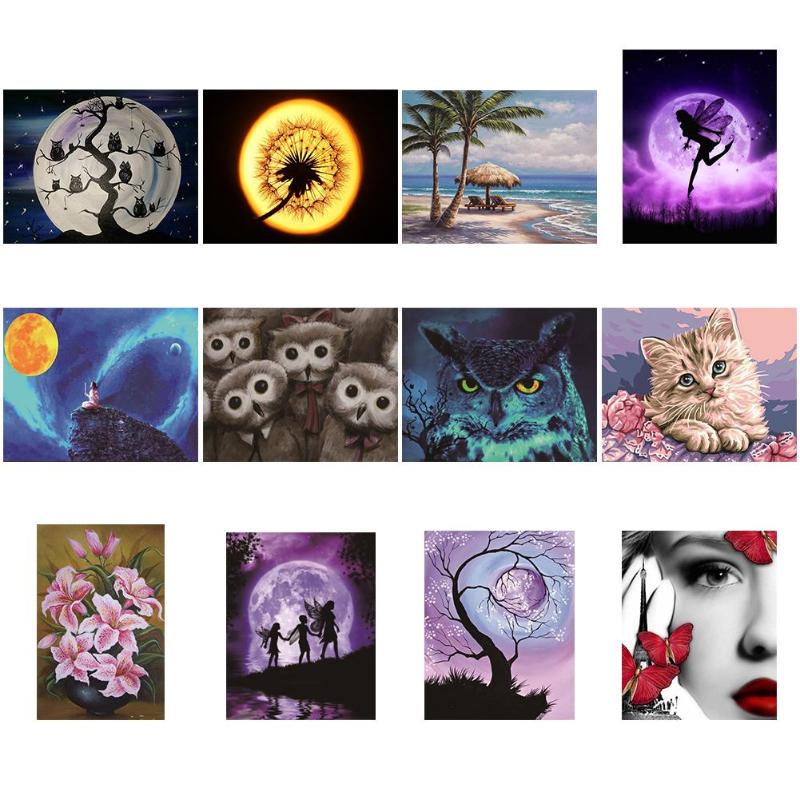 Buy 5D DIY Full Drill Diamond Painting Mystical Cross Stitch Embroidery ...