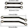 8PCS Black Coating Brass Links Rod Linkage Set for Axial AX24 XC-1 1/24 RC Crawler Car Upgrade Parts