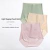 High Waist Ice Silk Seamless Tummy Control Yoga Panties with Antibacterial Crotch and Hip Lift