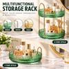 360 Degree Rotating Storage Shelf Multi Tier Skincare Organizer  Vanity Desk Countertop