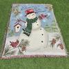 Decorative Blanket Jacquard Tapestry Christmas Bell Sofa Towel Wire Blanket Dustproof Full Cover Sofa Blanket