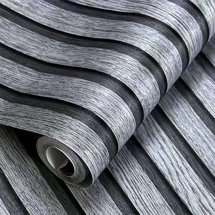 

3D Wood Grain Self-Adhesive Wallpaper for Living Room and Entrance Landscaping 45x300 cm