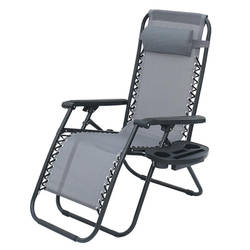 Outdoor Camping Beach Chair Office Lunch Break Chair Hot Folding Reclining Chair Garden Balcony Chair