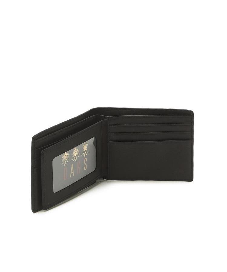 Daks Men'S Accessories (Louis) Louis Black European Imported Leather Louis Embossed Dd Pattern Bifold Wallet Dbwa6F363Bk