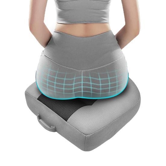 Ergonomic Booster Seat Cushion Breathable Heightening Height Booster Mat Mesh Portable Car Seat Pad Angle Lift Seat Non-Slip Portable Posture