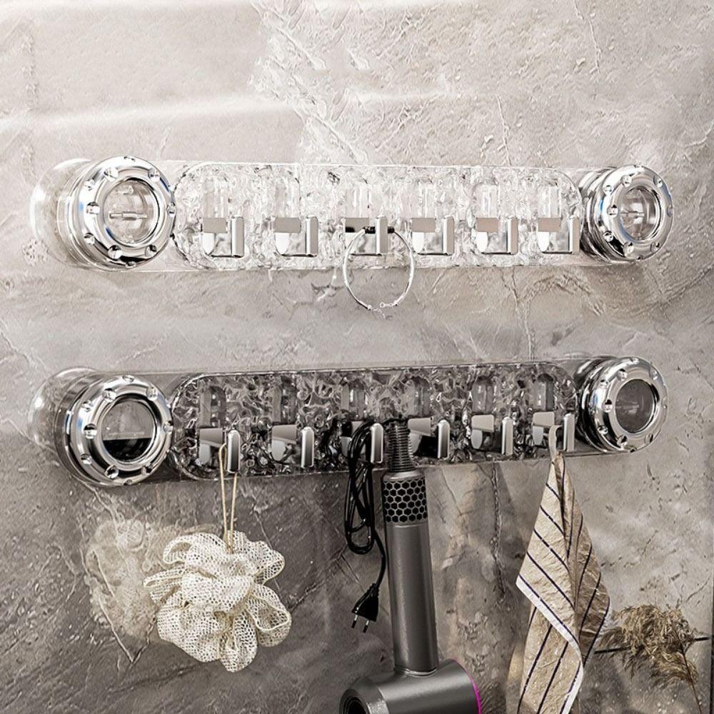 Punch Free Suction Cup Hooks Waterproof Shower Towel Holder Multifunctional Coat Hanger  for Home
