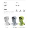 ROCKBROS Summer Cycling Face Mask Lightweight Breathable Cool Ice Silk Scarf With Glasses Holes Sunscreen Mask Cycling Headgear