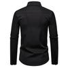 Men's Bird Print Dress Shirt Long Sleeve Casual Formal Top for Men Spring Autumn Fashion Multi-Color Male Blouse