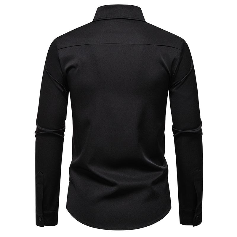 Men's Bird Print Dress Shirt Long Sleeve Casual Formal Top for Men Spring Autumn Fashion Multi-Color Male Blouse