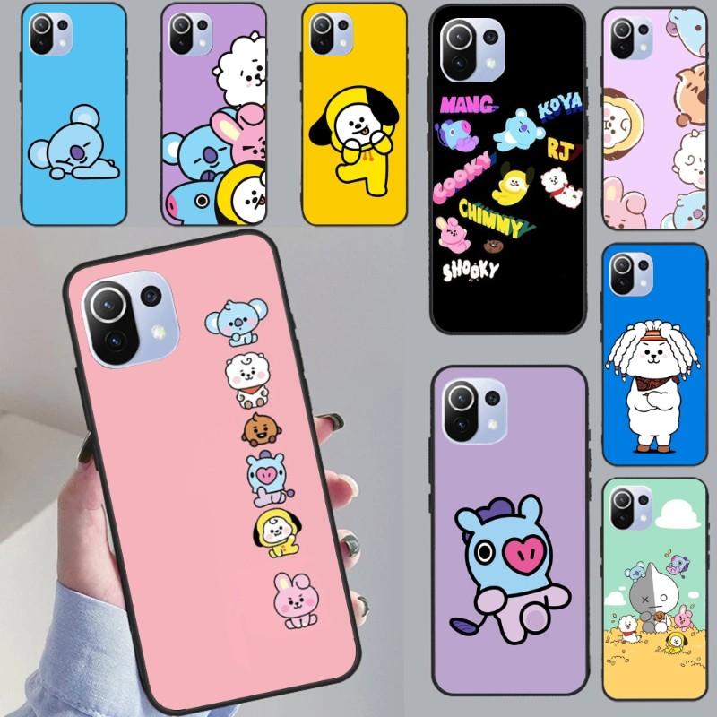 

Милый чехол для телефона Kpop с рисунком B-Bt для Xiaomi Mi 12 11T 10T 9T Lite Pro Ultra MIX 3 2S Note 10, мягкий черный чехол для телефона