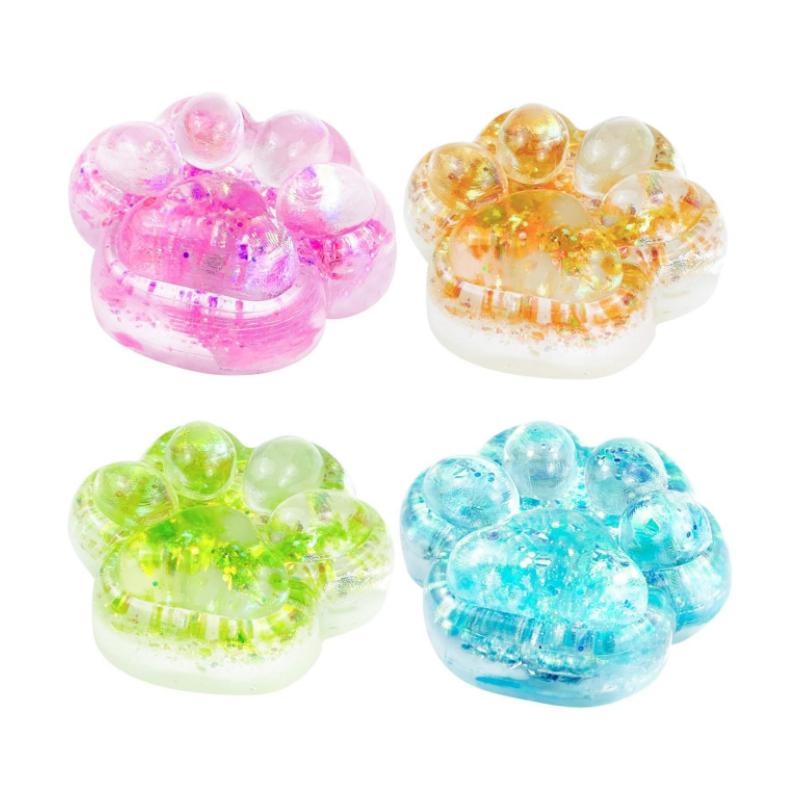 Fashnics Taba Cat Paw Squishy Toys Kawaii Squishies Sensory Mochi Toys Taba Handmade Soft Fidget Toys For Stress Relief Party Favors