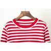 Round Neck Knitted Striped Sweater All-match Classic Retro Striped Pullover Sweater Women