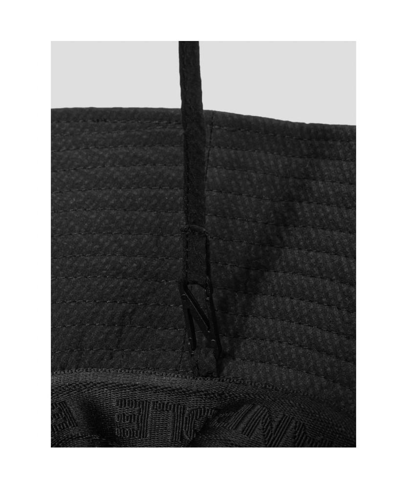Binpolaegseseoli Women'S Seersucker Wide Bucket Hat Black