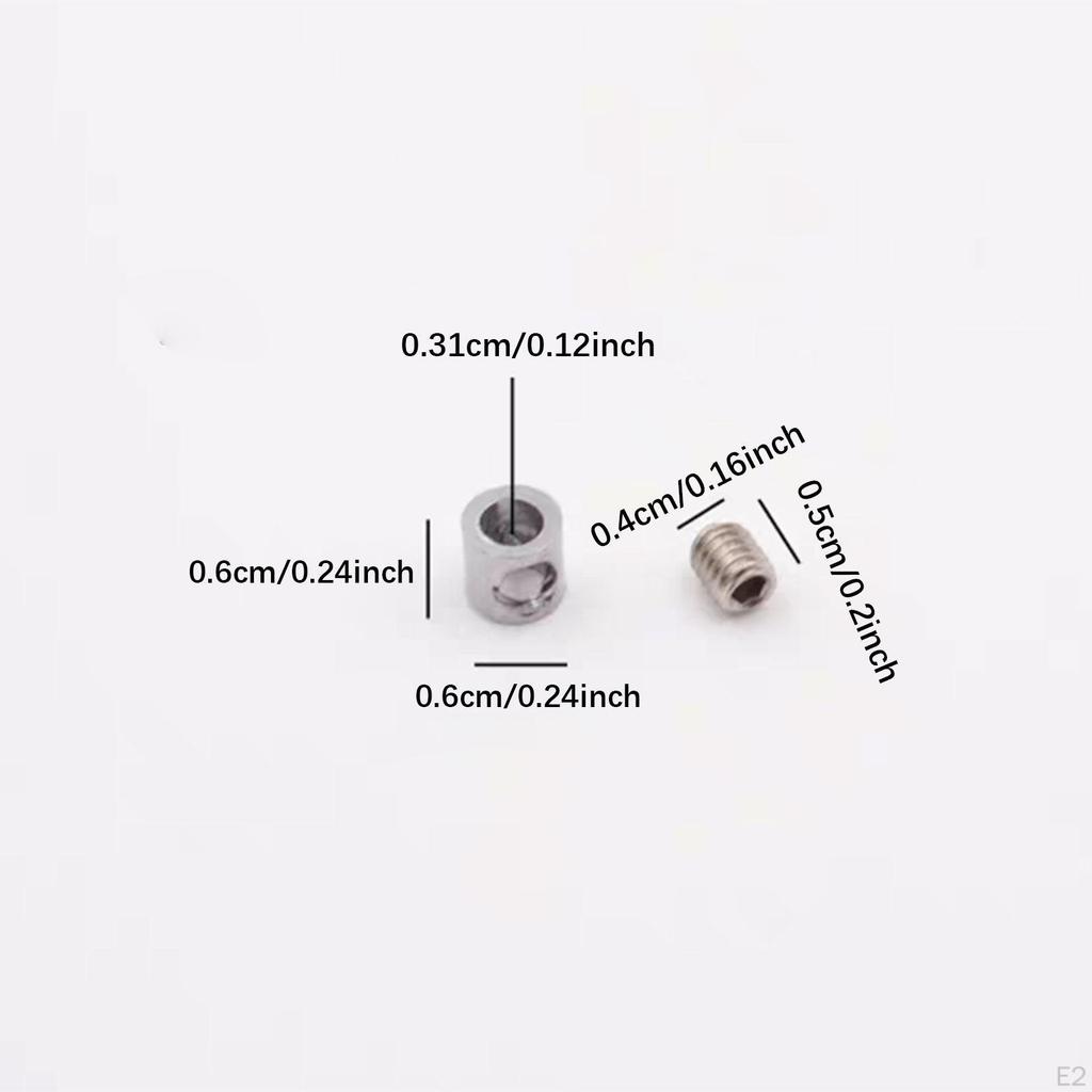 10Pcs Wire Rope Clamps Clip for Fixing Brackets, Photos Versatile Accessory Lock Cable