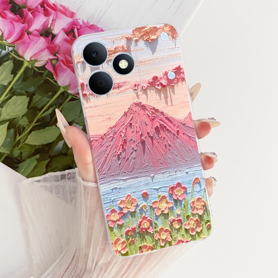 For Realme Note 80 4G Case RMX5388 Cute Cat Flowers Painted Cover Soft Silicone Case For Realme Note 80 Note80 Back Cover Fundas