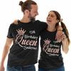 Födelsedagsdrottning Personlig Födelsedagsfest 18:e 21:a 30:e Gåva Unisex T-shirt #E