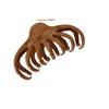 Large French Temperament Solid Wood Color Hairpin - Advanced Oil Painting Feel Shark Clip for Elegant Updo