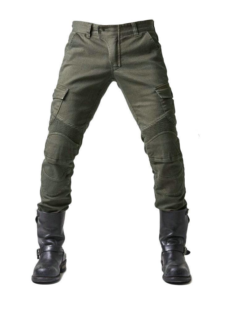 Men’s Summer Motorcycle Anti-Fall Riding Jeans - Four Seasons Elastic Racing Pants