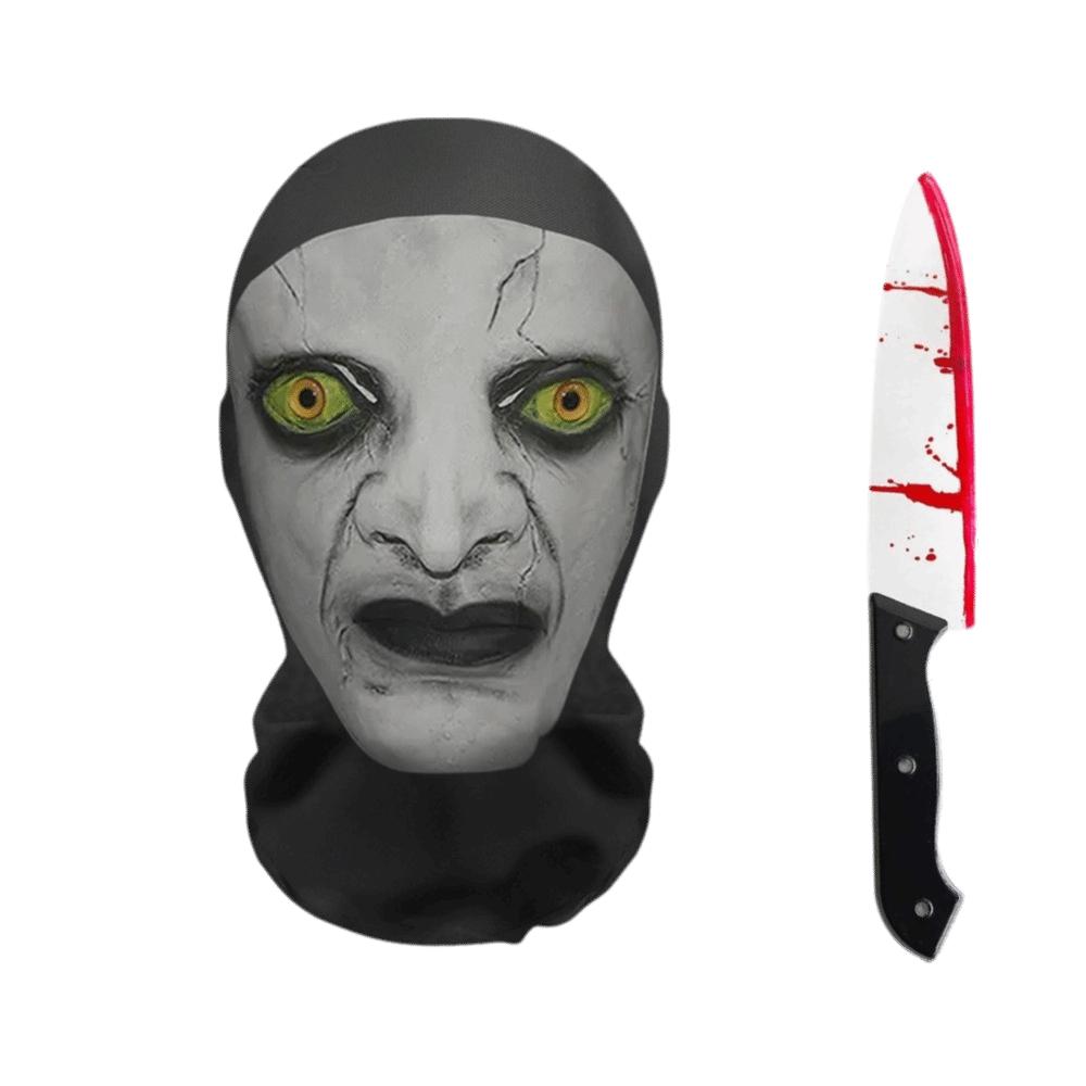 Scary Design Cosplay Mask Stretch Mesh Horror Mask Ghost Face Full Face Mask Performance Show