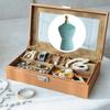 Jewelry Bust Stand Velvets Surfaces Alloy Structure Modern Design Trade Show Retail Display Accessories Organizers