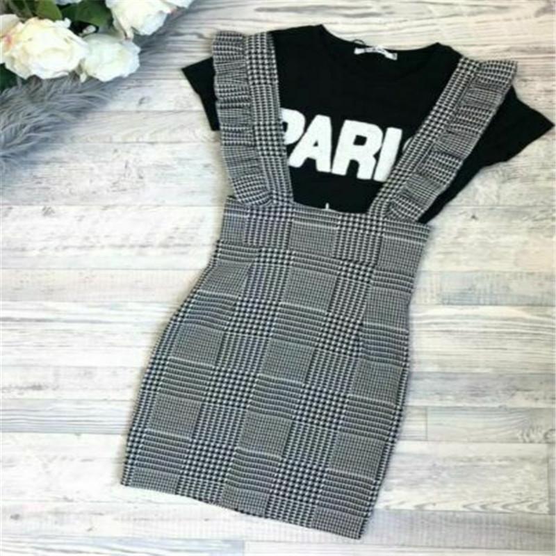 2025 Dámské jarní/podzimní šaty bez rukávů s volánovými ramínky a zipem na boku