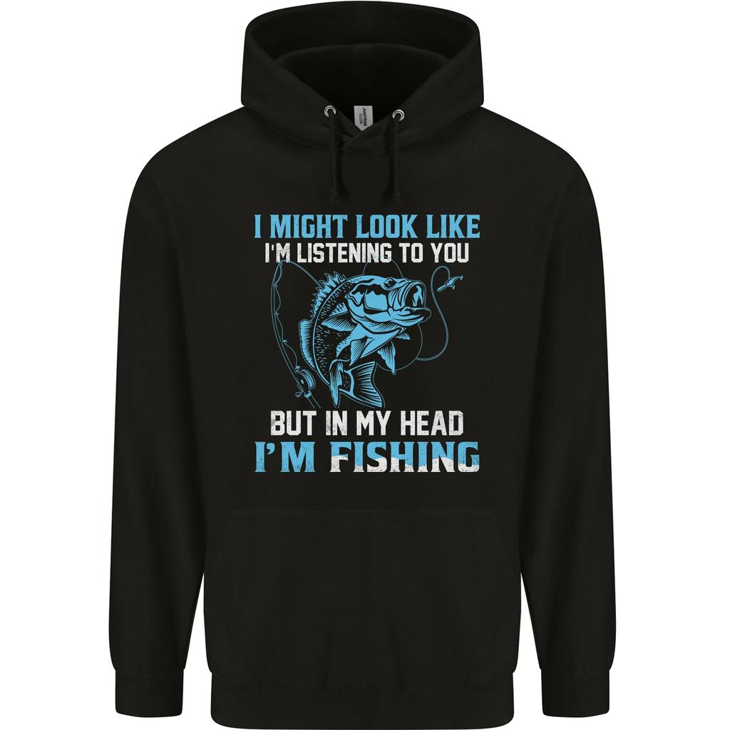 Listening To You Funny Fishing Fisherman hoodie-Casual Pullover Sweatshirt