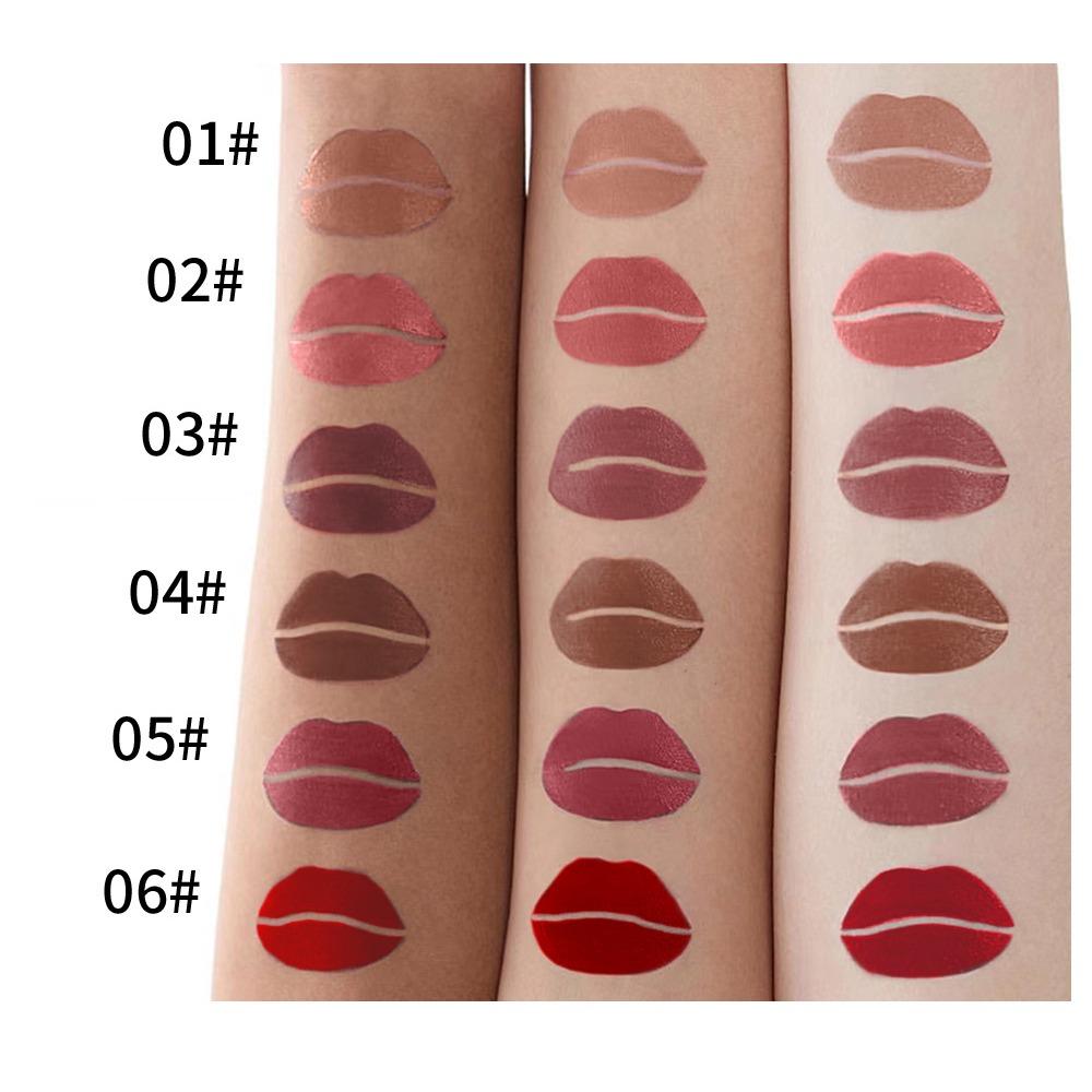 Julystar Is Not Easy To Fade and Not Easy To Stick To The Cup Matte Lip Glaze European and American Lip and Cheek Dual-purpose Lip Gloss