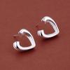 NEW 925 Sterling Silver Earrings Hot Hearts for Women Exquisite Student Girlfriend Jewelry Accessories Wedding Fashion Gift