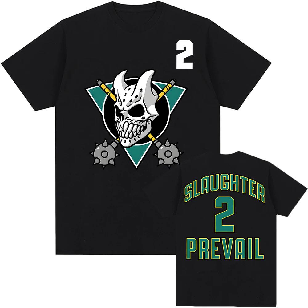 

SLAUGHTER TO PREVAIL Hockey T-shirt Short Sleeve Cotton Crew Neck Fashion Tshirts Clothing Unisex Streetwear Hip Hop Tops XS чорний