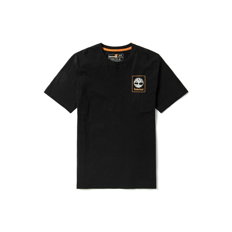 Timberland Casual Breathable Printed Loose Round Neck Short Sleeve T-Shirt Men T-Shirts Black A27JJ-001