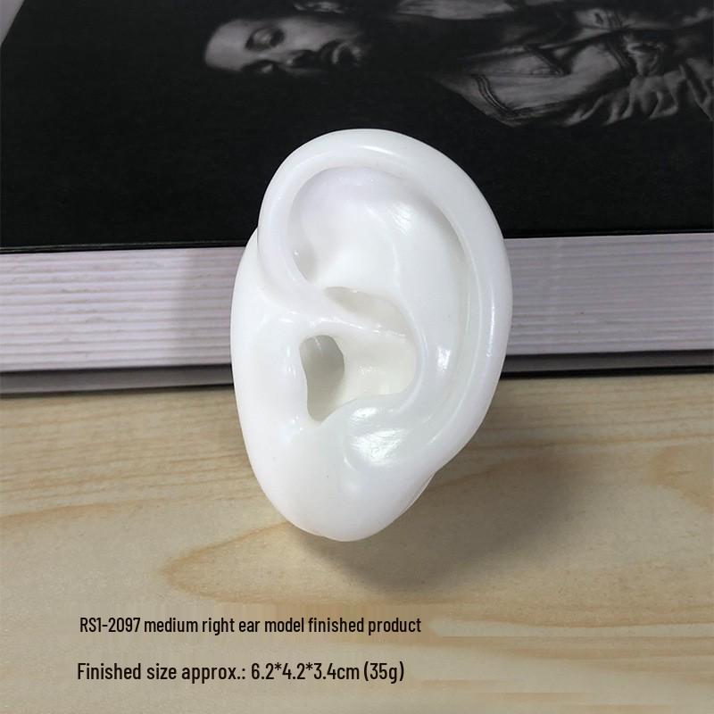 Silicone Ear Model for Piercing Jewelry Display