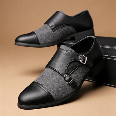 Luxury Trend Designer British Mixed Color Monk Strap Shoes For Men Wedding Dress Prom Homecoming Oxford Sapatos Tenis Masculino