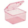 1Pc Flip-Top Storage Box, Suitable for Jewelry And Cosmetics, Modern Plastic Organizers with Dust Covers, Home Storage