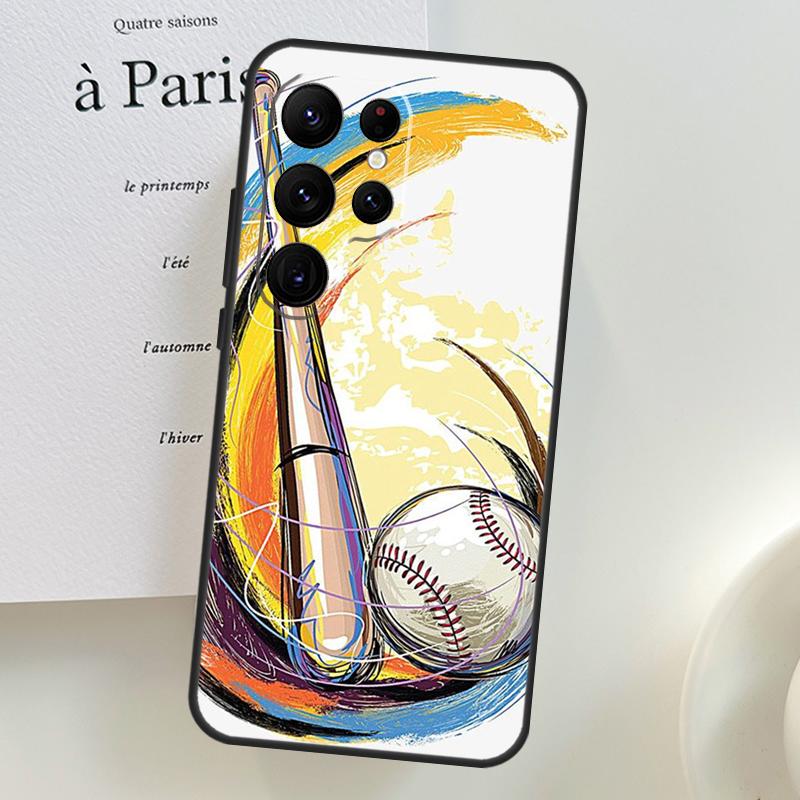 Love Baseball Sport Case For Samsung Galaxy S26 Ultra S24 S23 S22 S21 S25 Ultra S10 S20 Plus S25 FE Phone Cover