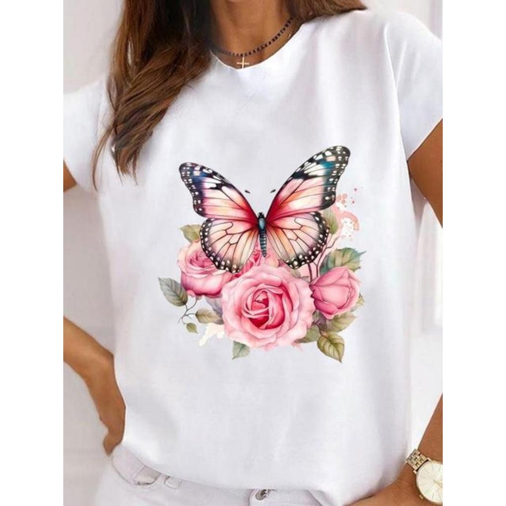 Sunflower Style Trend Cute T-shirt Ladies Fashion Basic Tee Top Clothes Women Graphic Short Sleeve Print T Shirt Clothing