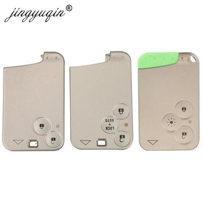 Jingyuqin 2/3 Buttons Car Remote Key Card Shell Shell pro Renault Laguna Espace Vel-Satis Bezklíčová karta Smart Card Fob pouzdro pouzdro