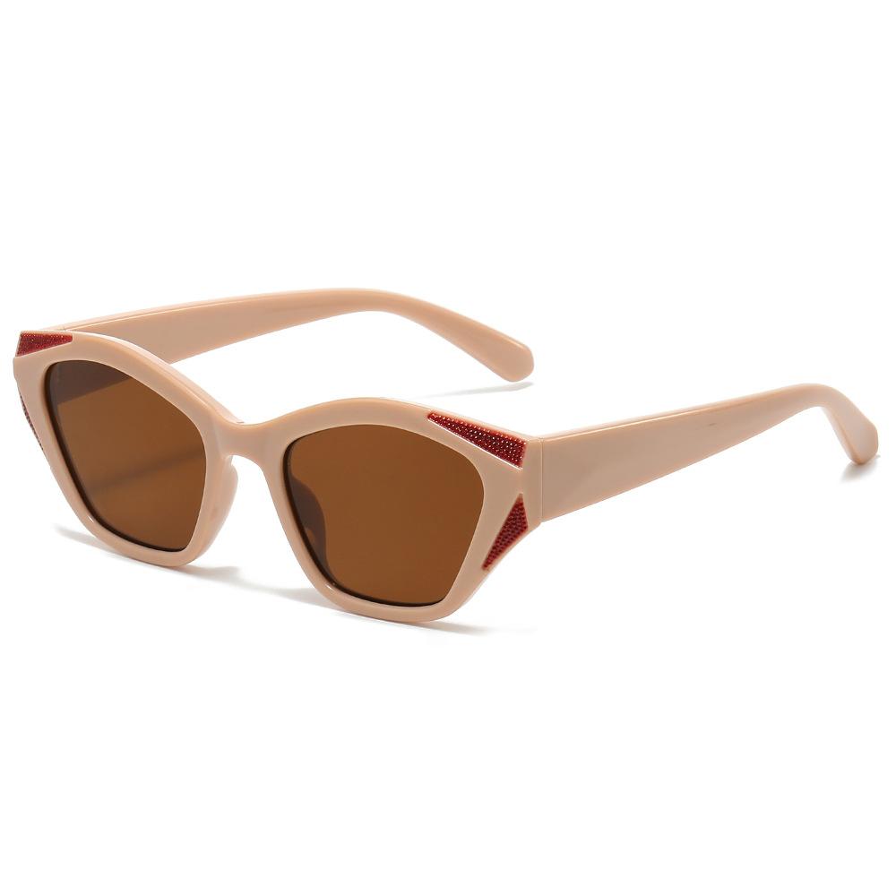 Vintage Brand Fashion Uv400 Shades Women Custom Logo Unique China Wholesaler Small Frame Cat Eye Sunglasses for Women 2024